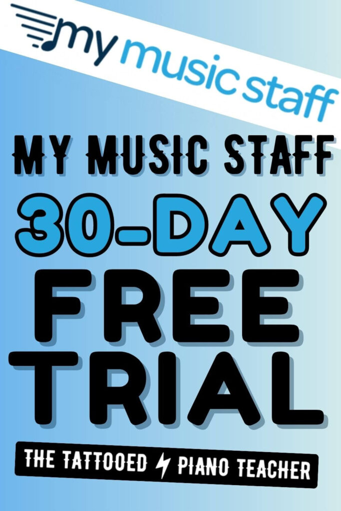 mymusicstaff. my music staff 30-day free trial. the tattooed piano teacher.