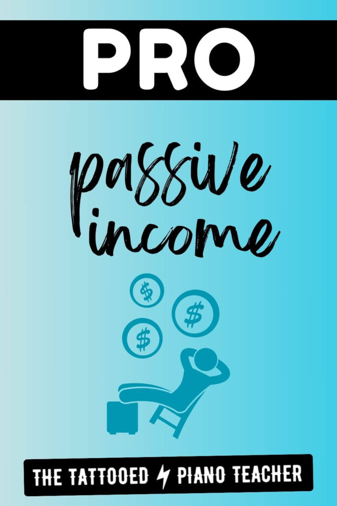 pro of hiring another piano teacher: passive income. the tattooed piano teacher.