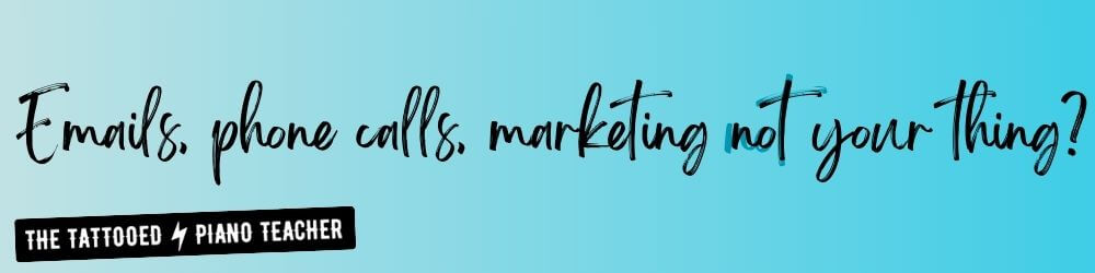 hiring another piano teacher: emails, phone calls, marketing not your thing? the tattooed piano teacher.