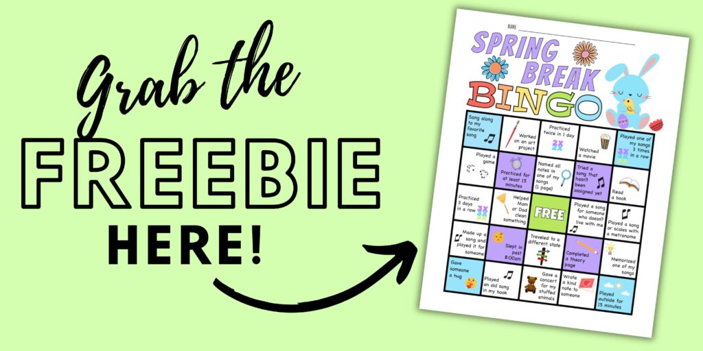 spring break bingo freebie
