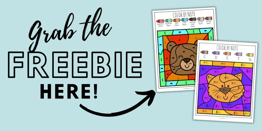grab the free music coloring pages here
