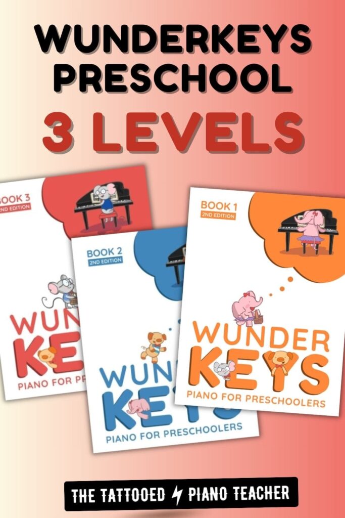 wunderkeys piano for preschoolers 3 levels