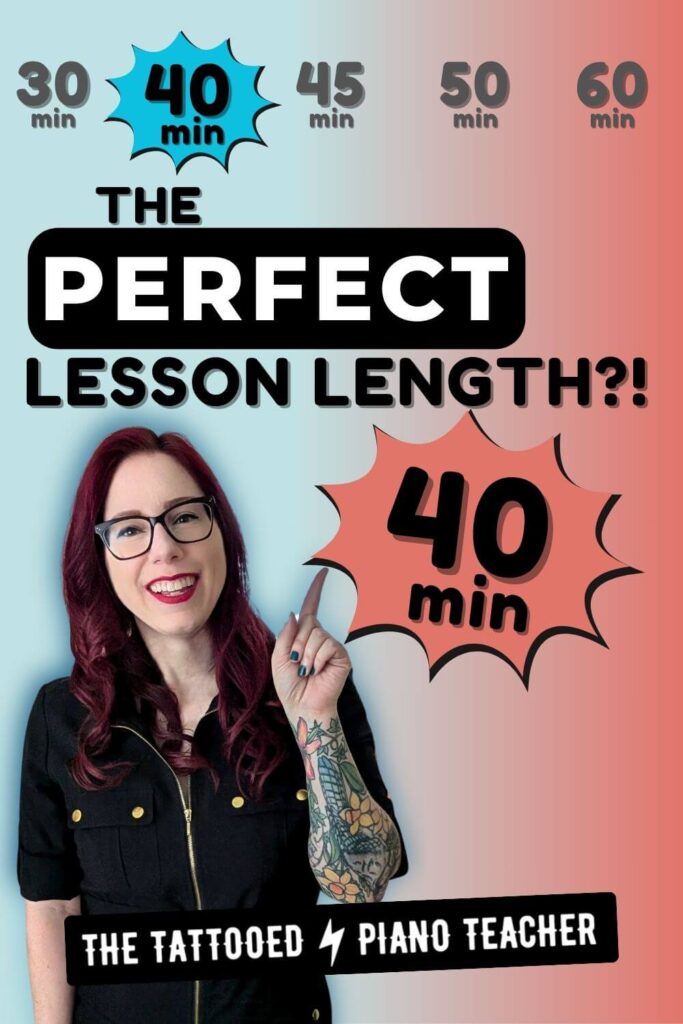 40-minute lessons: the perfect piano lesson length? the tattooed piano teacher