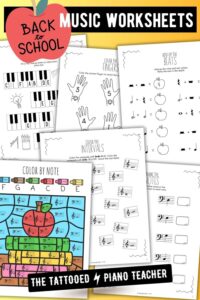 Back to School Music Games for Your Piano Students [Free PDF] - The ...