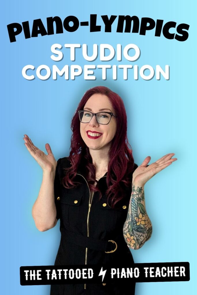 piano olympics studio competition. the tattooed piano teacher