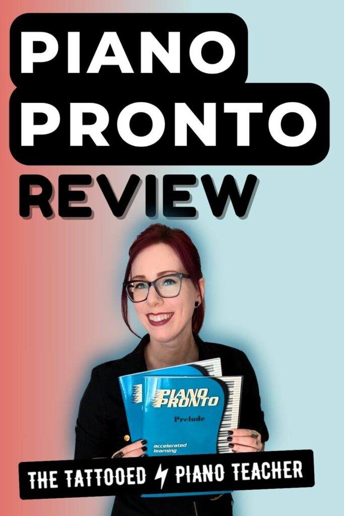 Piano Pronto Review. Piano Method Book Series Review for Beginners Piano Students. the tattooed Piano teacher