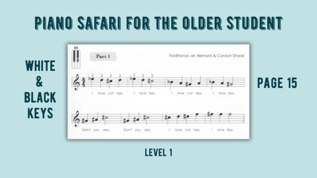 piano safari for the older student chromatic pattern technique challenge. the tattooed piano teacher