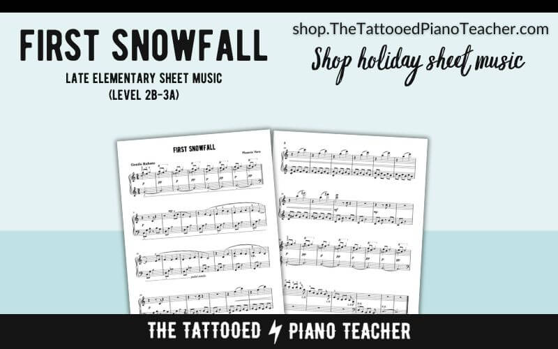 Christmas Sheet Music for Beginners [Free Download] - The Tattooed Piano Teacher for Free Printable Easy Piano Sheet Music For Christmas