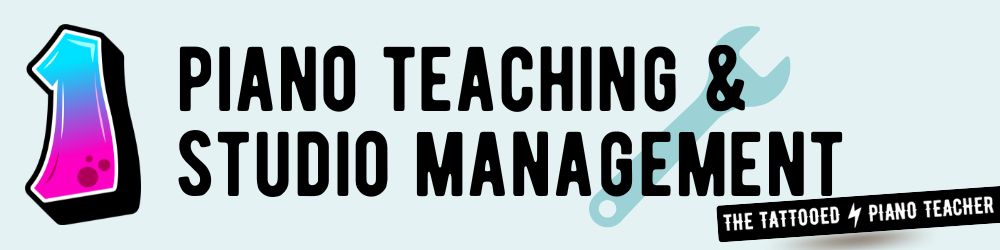 piano teaching and studio management. the tattooed piano teacher