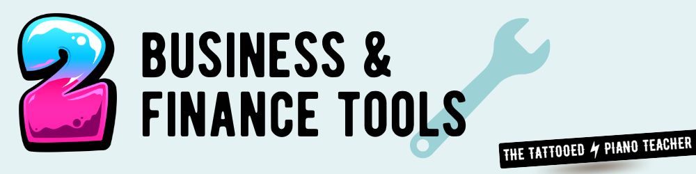 business and finance tools. the tattooed piano teacher