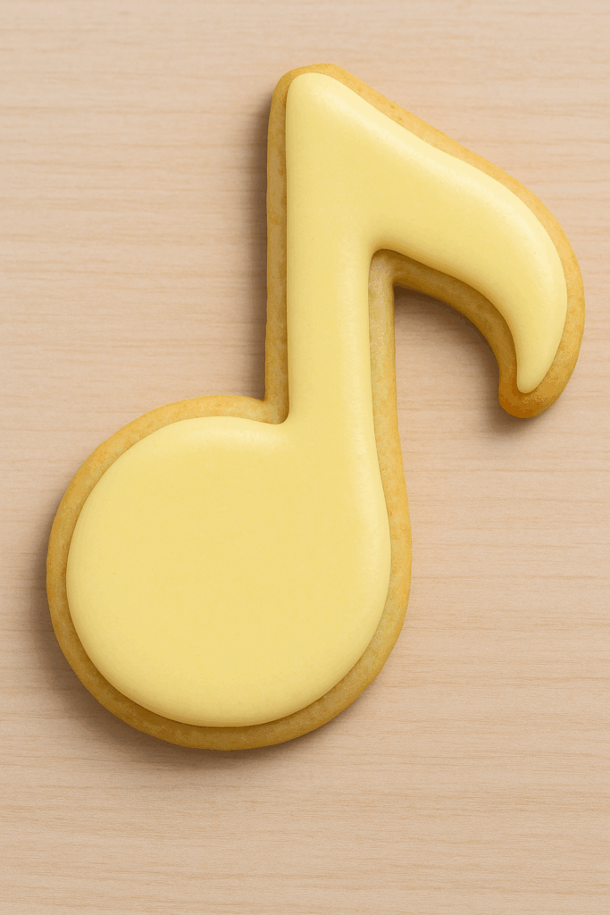 music note cookie cutter. christmas gifts for piano students