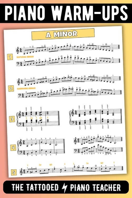 Warm-up Scale Patterns for Level 4 Intermediate Students. The Tattooed Piano Teacher